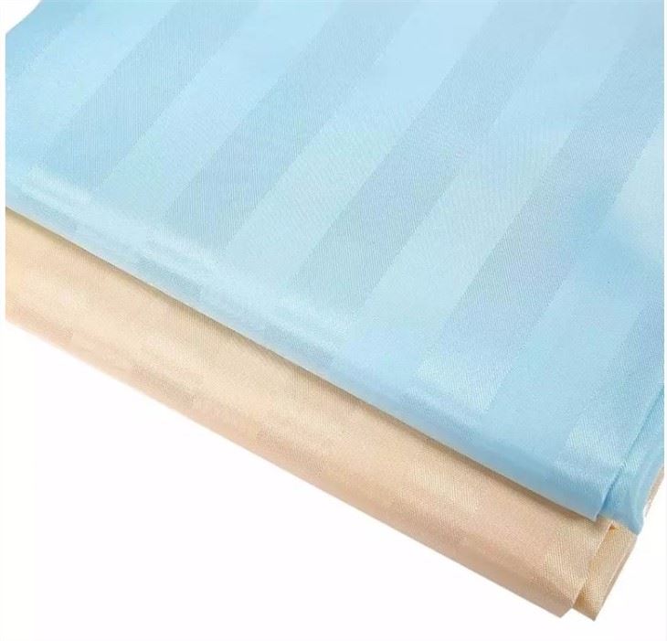Striped Fabric Shower Curtain